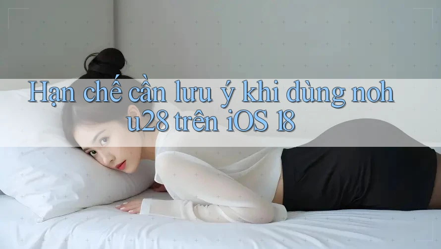 Hạn chế cần lưu ý khi dùng nohu28 trên iOS 18 Hạn chế cần lưu ý khi dùng nohu28 trên iOS 18