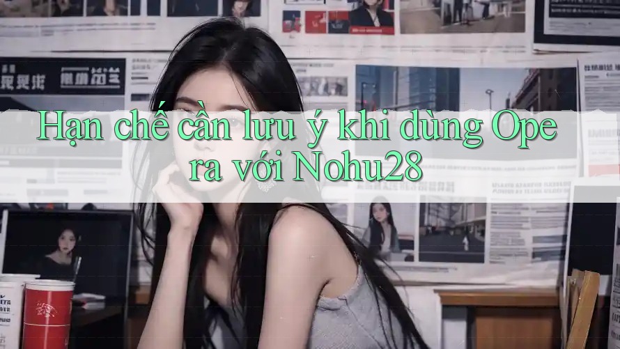 Hạn chế cần lưu ý khi dùng Opera với Nohu28