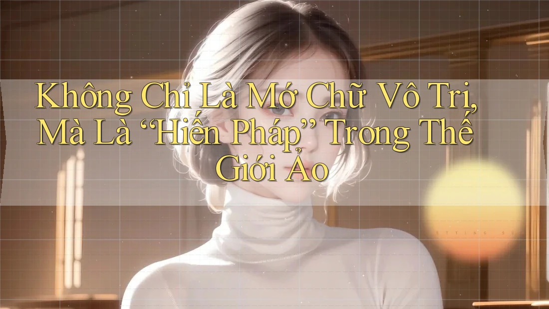 Không Chỉ Là Mớ Chữ Vô Tri, Mà Là “Hiến Pháp” Trong Thế Giới Ảo Không Chỉ Là Mớ Chữ Vô Tri, Mà Là “Hiến Pháp” Trong Thế Giới Ảo