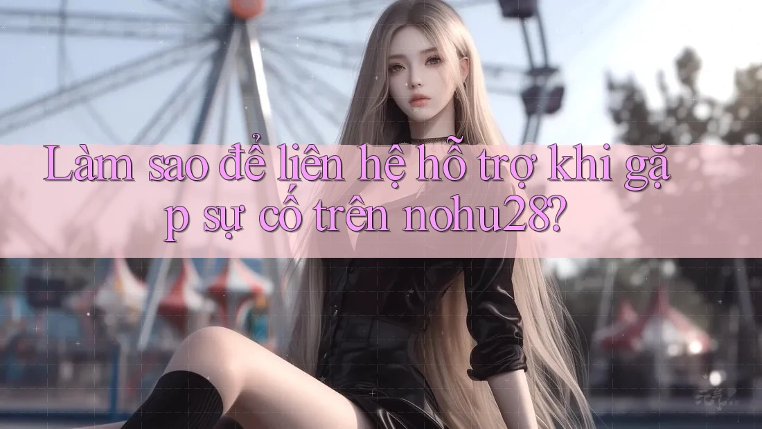 Làm sao để liên hệ hỗ trợ khi gặp sự cố trên nohu28? Làm sao để liên hệ hỗ trợ khi gặp sự cố trên nohu28?