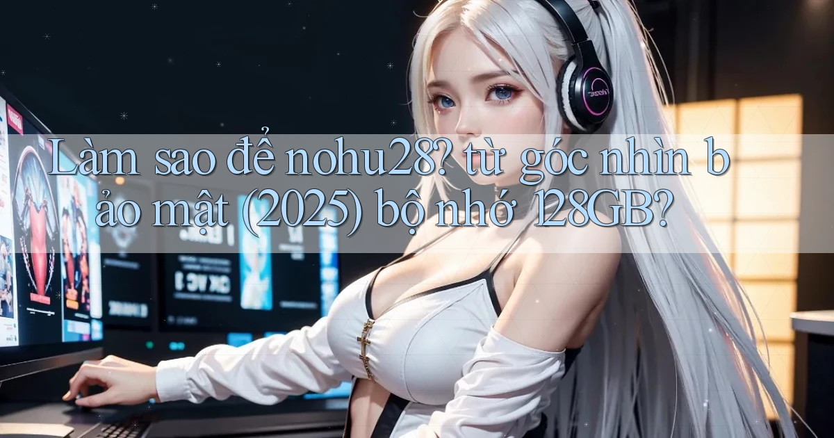 Làm sao để nohu28 từ góc nhìn bảo mật (2025) bộ nhớ 128GB