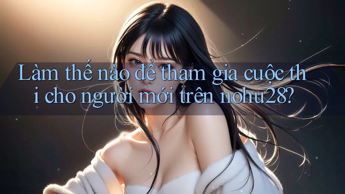 Làm thế nào để tham gia cuộc thi cho người mới trên nohu28? Làm thế nào để tham gia cuộc thi cho người mới trên nohu28?