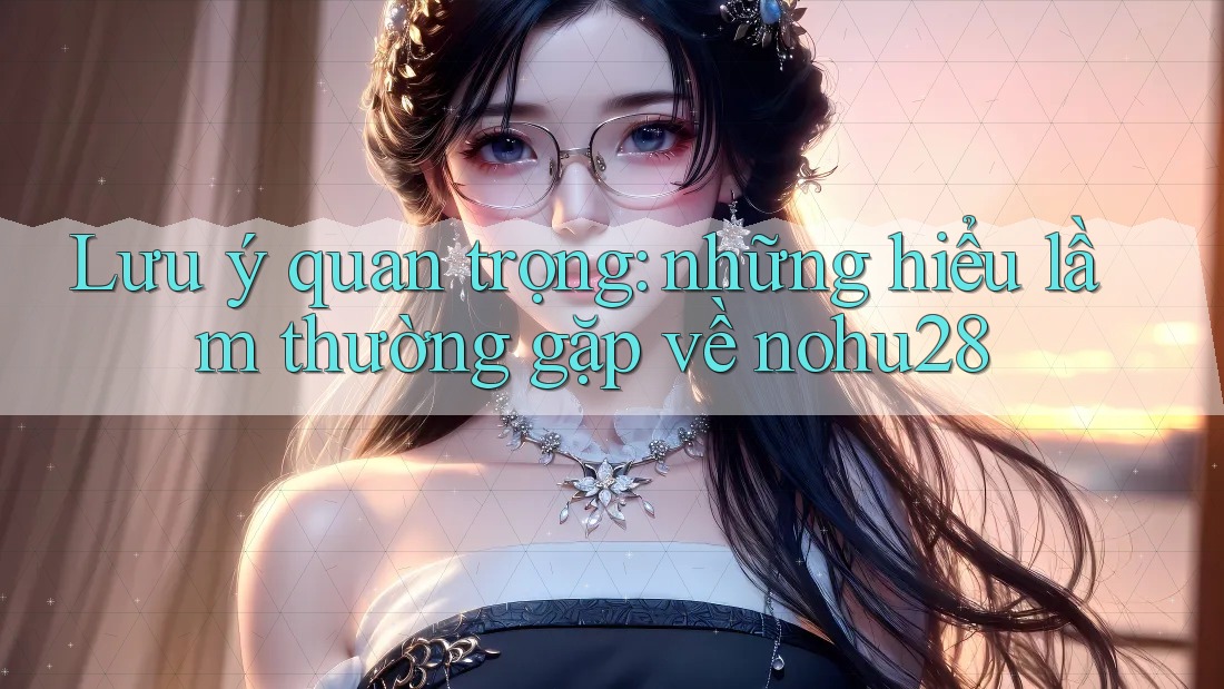 Lưu ý quan trọng: những hiểu lầm thường gặp về nohu28 Lưu ý quan trọng: những hiểu lầm thường gặp về nohu28