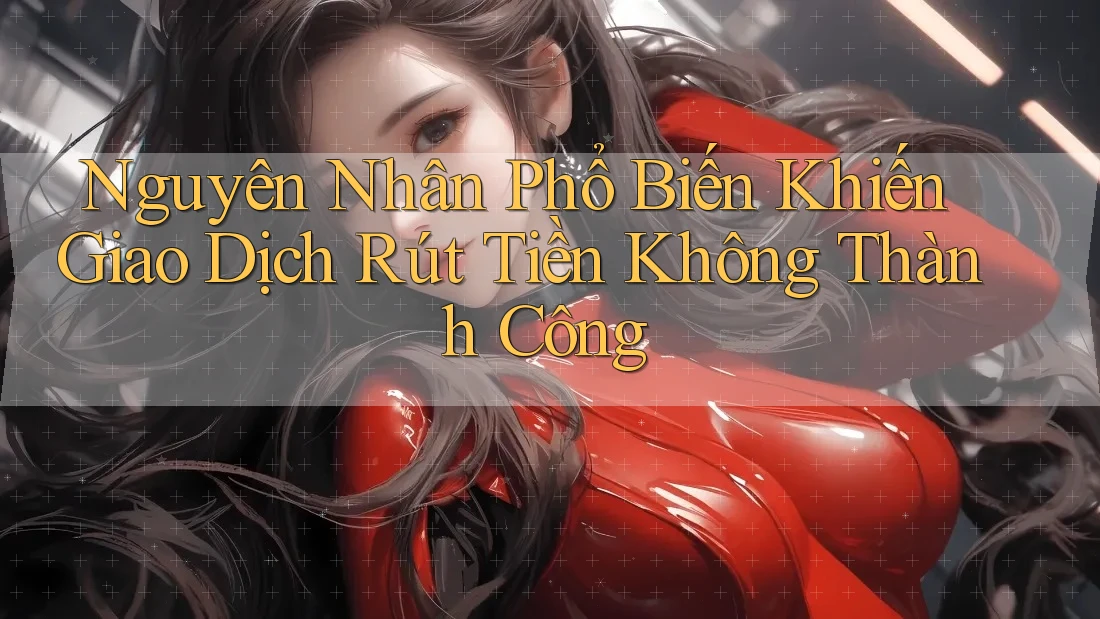 Nguyên Nhân Phổ Biến Khiến Giao Dịch Rút Tiền Không Thành Công Nguyên Nhân Phổ Biến Khiến Giao Dịch Rút Tiền Không Thành Công