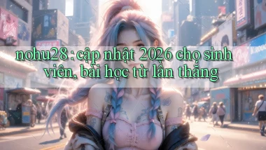 nohu28 cập nhật 2026 cho sinh viên, bài học từ lần thắng