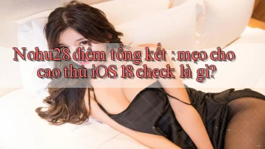 Nohu28 điểm tổng kết mẹo cho cao thủ iOS 18 check là gì
