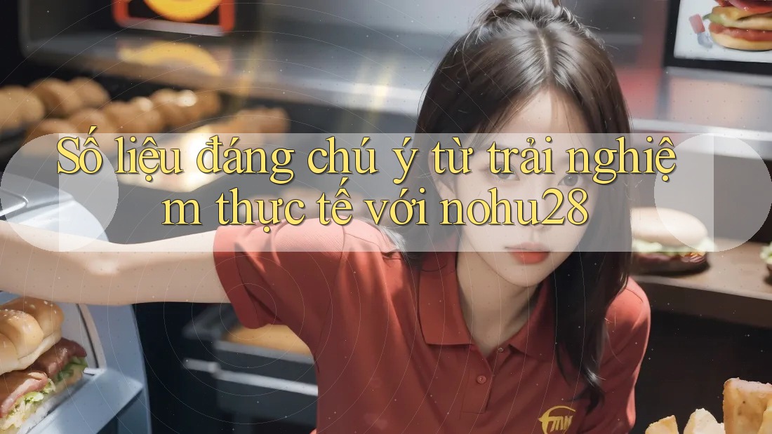 Số liệu đáng chú ý từ trải nghiệm thực tế với nohu28