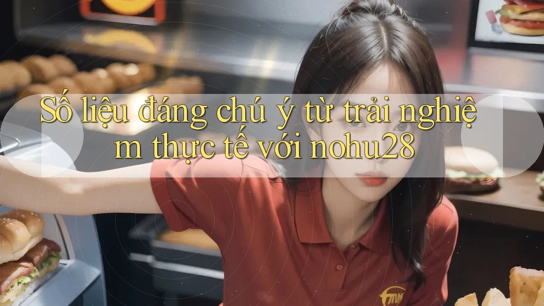 Số liệu đáng chú ý từ trải nghiệm thực tế với nohu28 Số liệu đáng chú ý từ trải nghiệm thực tế với nohu28